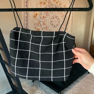 Black and white checkered tank top